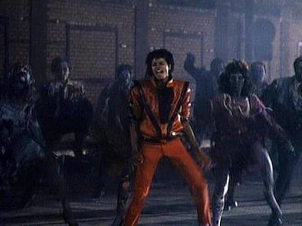 Michael Jackson appears in his 1983 music video 