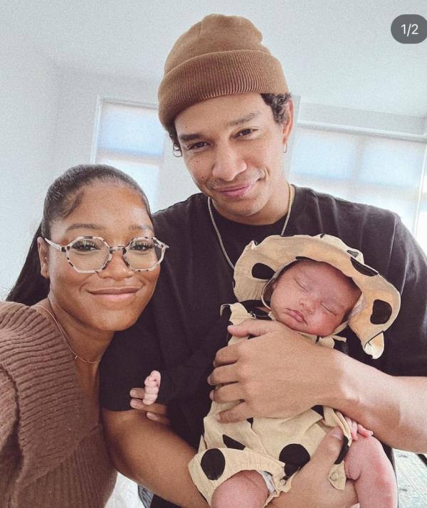 Keke Palmer, Darius Jackson and their son Leo