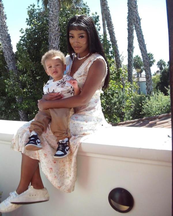 Keke Palmer with her son Leo