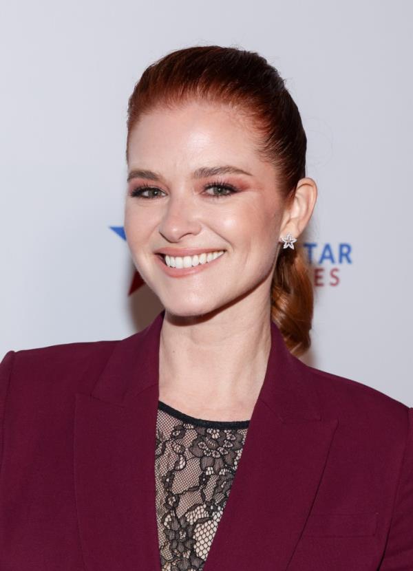 Sarah Drew smiling. 